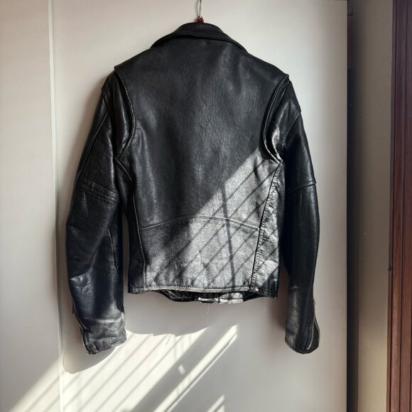 Vintage "Echtes Leder" (Genuine Leather) Motorcycle Jacket - Picture 2 of 6